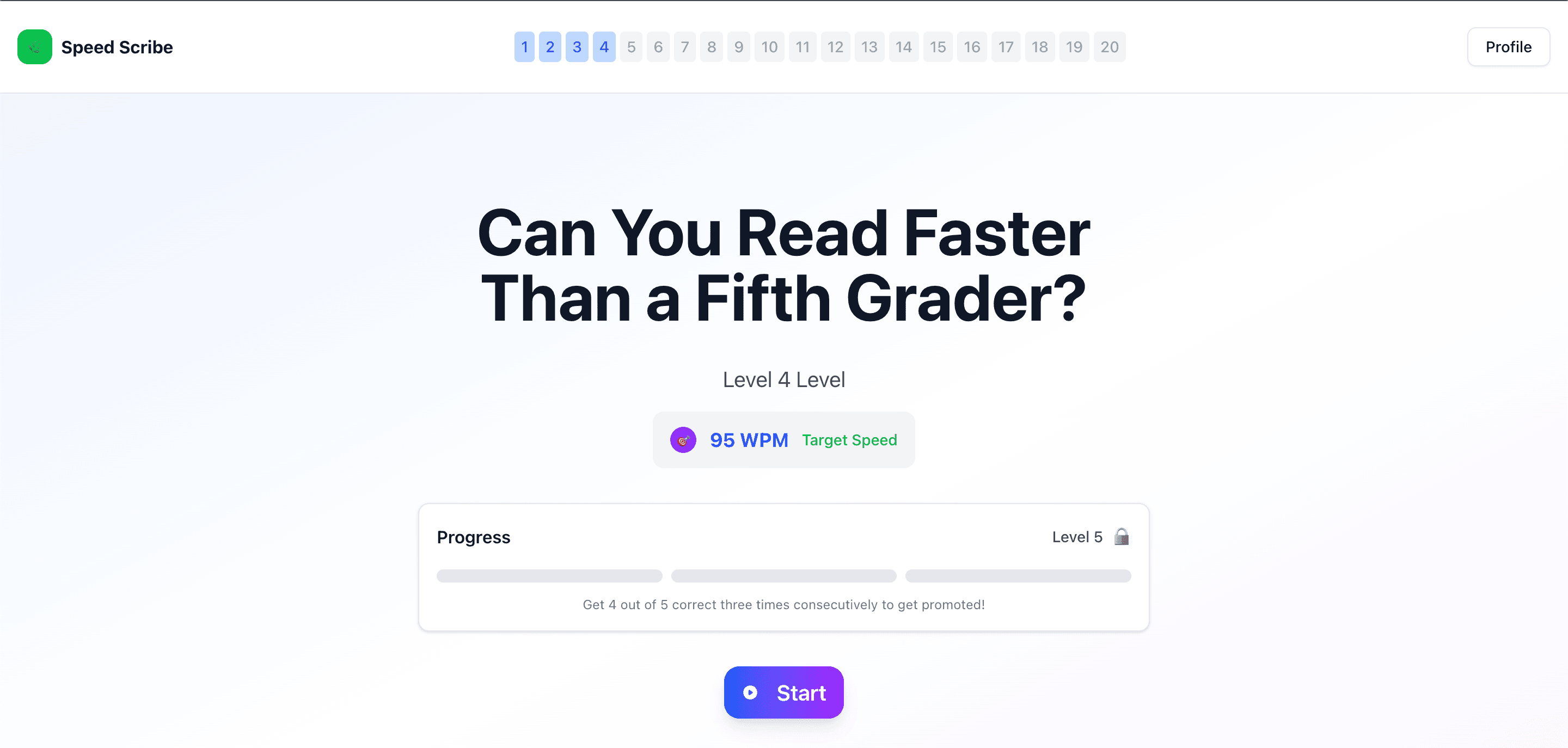 AI Speed Reading Tutor
